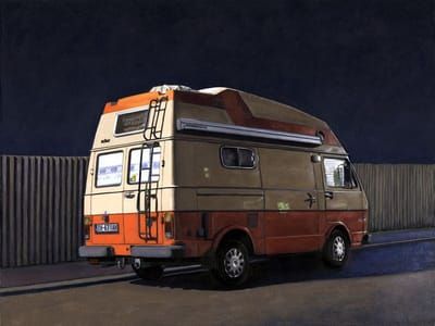 Artwork Title: Camper Van at Night