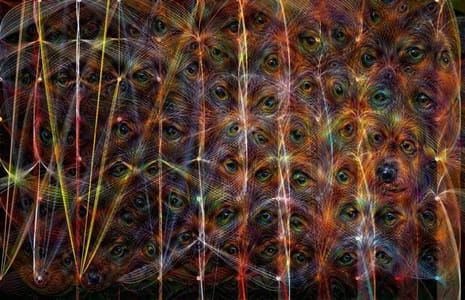 Artwork Title: Colored Web - Deep Dream