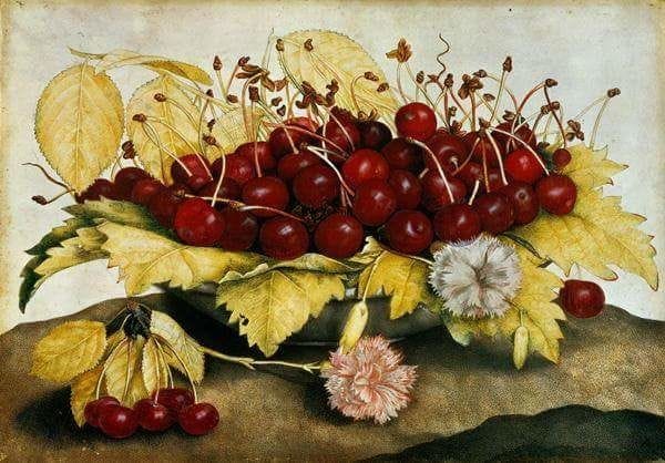 Artwork Title: Cherries and Carnations