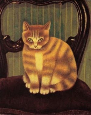 Artwork Title: Cat on a Chair