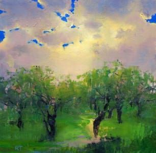 Artwork Title: Rain in the Orchard