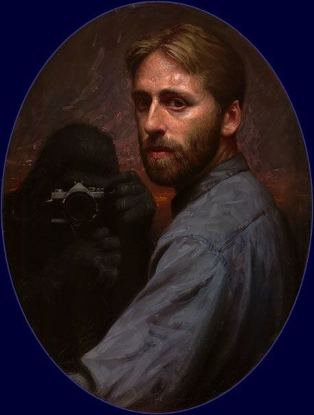 Artwork Title: Monkey Painting (Self Portrait)
