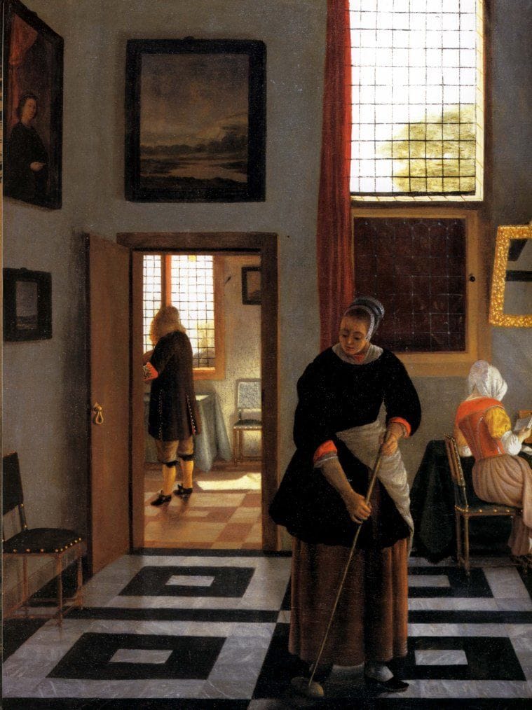 Artwork Title: An Interior with a Painter, his Wife, and a Maid