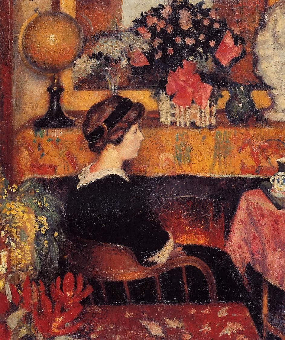 Artwork Title: Madame Lemmen in a Flowery Interior