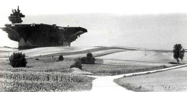 Artwork Title: Aircraft-Carrier City in Landscape