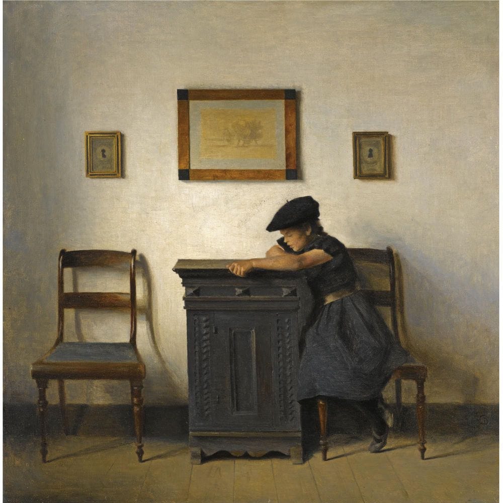 Artwork Title: Ung Kvinde I Interiør (Young Girl In An Interior)