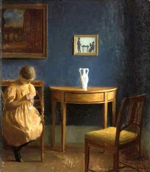 Artwork Title: Girl in an Interior