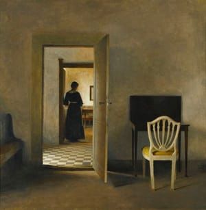 Artwork Title: Interior with White Chair
