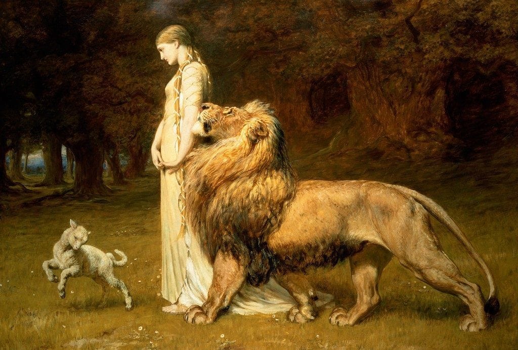 Artwork Title: Una and the Lion
