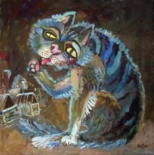 Artwork Title: Moon Cat