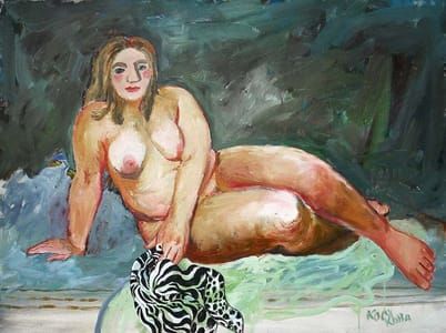 Artwork Title: Nude with a Handkerchief