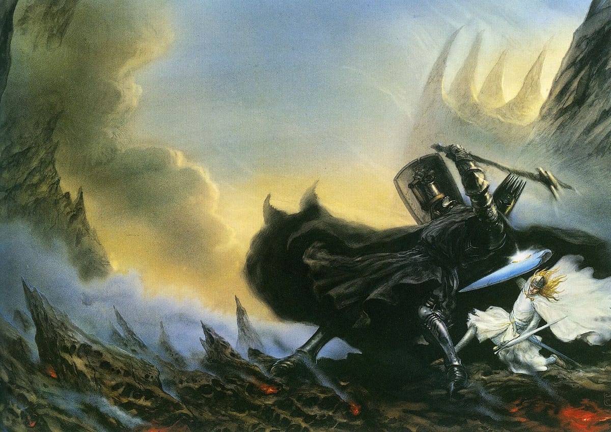 Artwork Title: Fingolfin's Challenge
