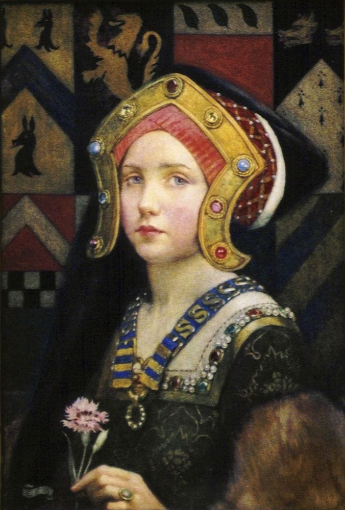 Artwork Title: Head of a Tudor Girl