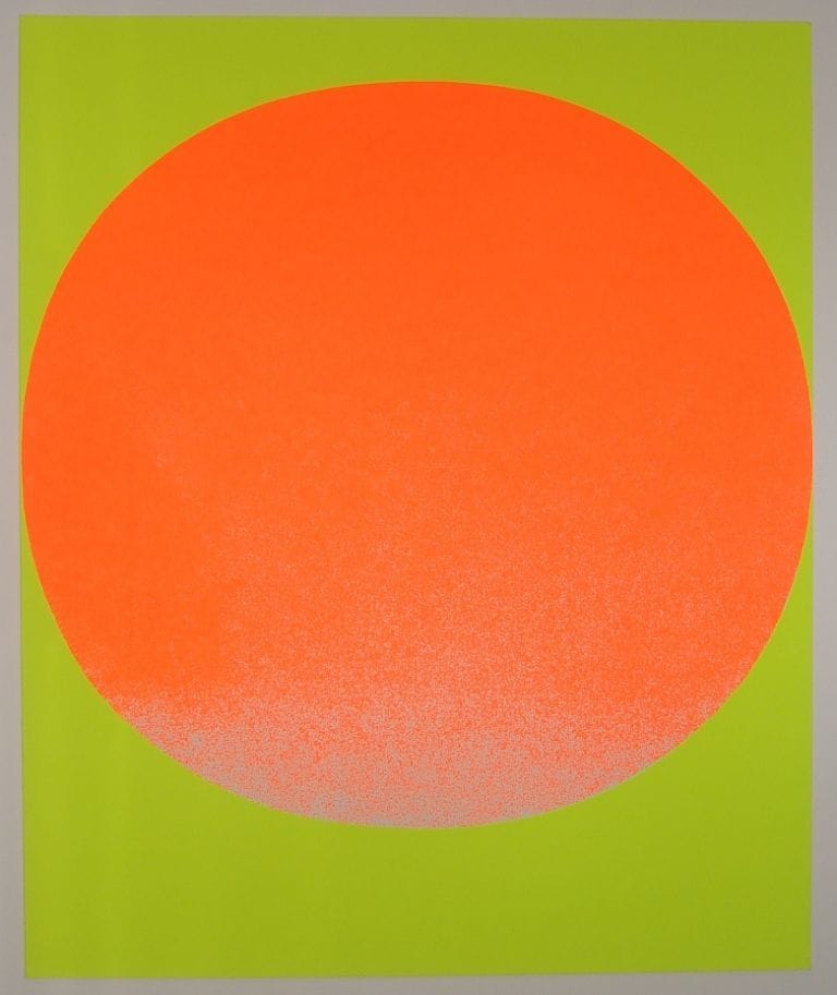 Artwork Title: Orange auf Leuchtgelb