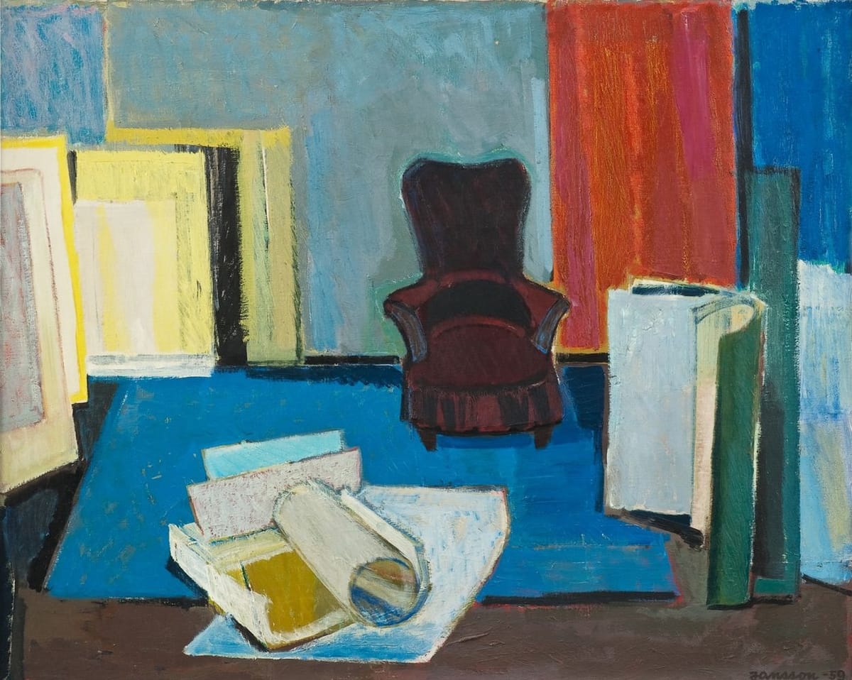 Artwork Title: Interior of an Artist's Studio