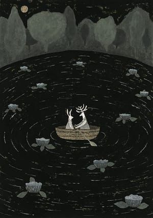 Artwork Title: Under a Full Moon