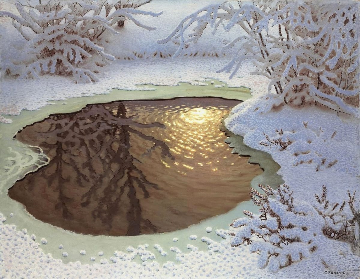 Artwork Title: Vinterlandskap / Winter Landscape