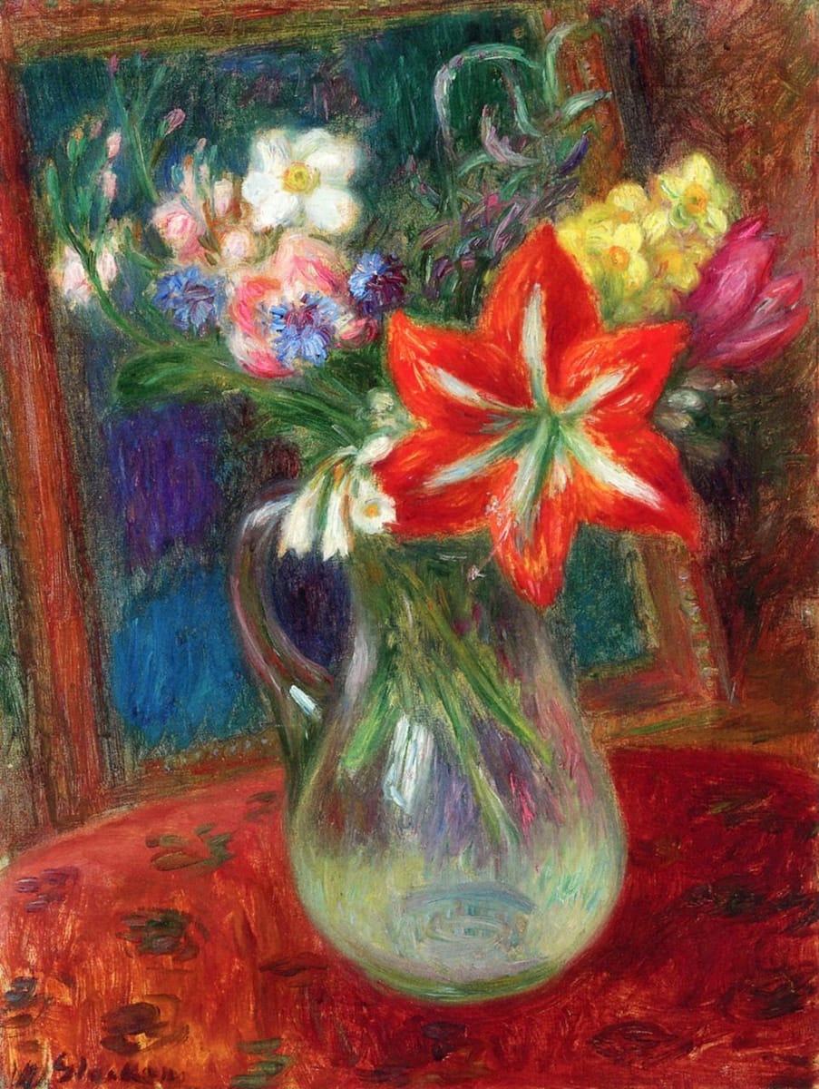 Artwork Title: Vase of Flowers (also known as Amaryllis)