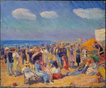 Artwork Title: Crowd at the Seashore