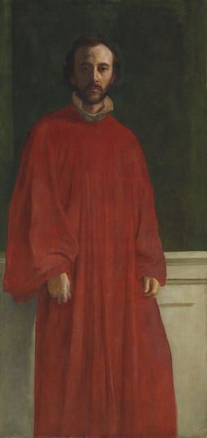 Artwork Title: Self Portrait in a Red Robe