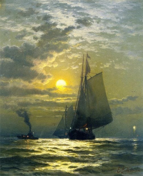 Artwork Title: Sailing by Moonlight
