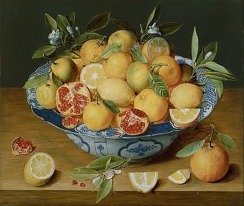 Artwork Title: Still Life with Lemons, Oranges and a Pomegranate