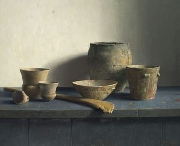 Artwork Title: Stilleven met Drentse archeologica (Still Life of Archaeological Objects from Drenthe)