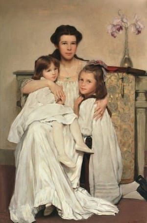 Artwork Title: The Artist’s Wife And Daughters