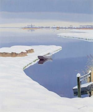 Artwork Title: Winter aan de Loosdrechtse plassen (Winter on the Loosdrecht Lakes)