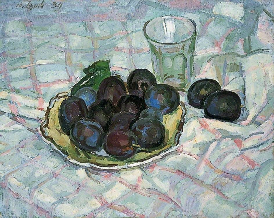 Artwork Title: Plums on a Dish