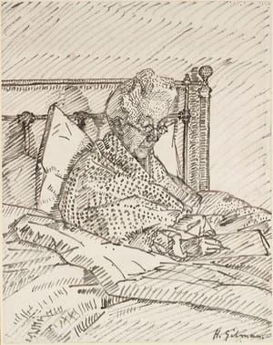 Artwork Title: Portrait of the Artist's Mother writing in Bed