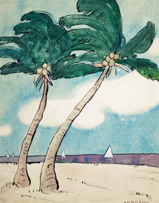 Artwork Title: Two Coconut Palm Trees