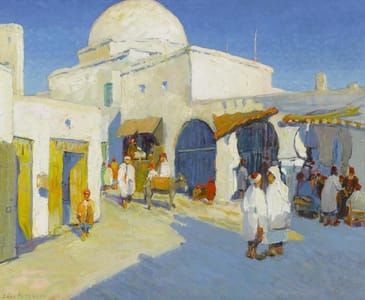 Artwork Title: Afternoon at the Market