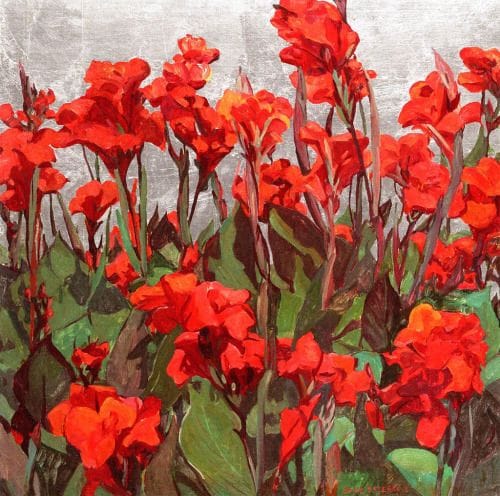 Artwork Title: Red Cannas