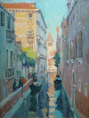 Artwork Title: Canal, Venice, Italy