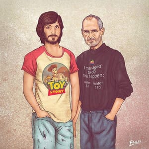 Artwork Title: Yo & Mi Otro Yo. (Me & My Other Me), Steve Jobs