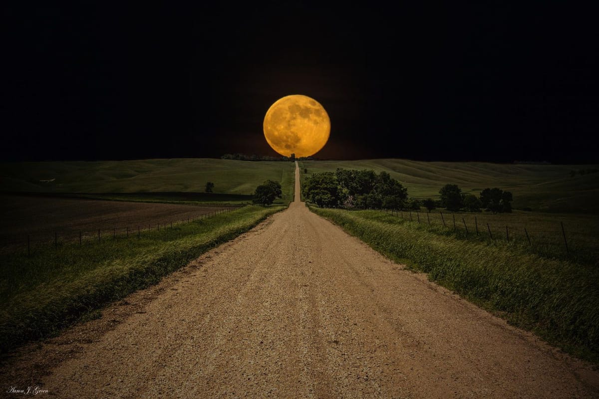 Artwork Title: Road To Nowhere- Supermoon
