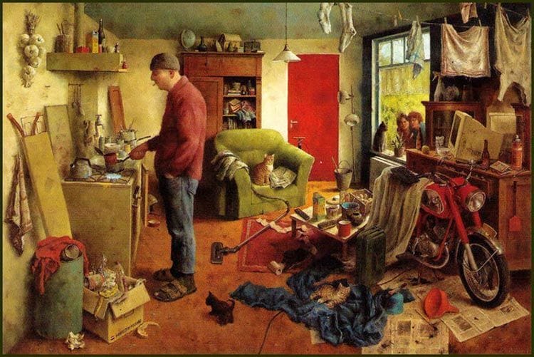 Artwork Title: Mannenhuishouding (Male Housekeeping)