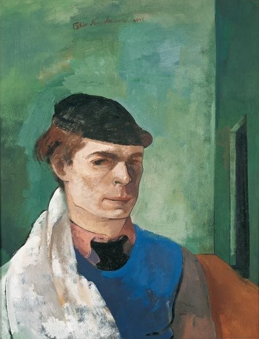 Artwork Title: Self Portrait with Painter's Cloth