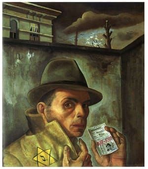 Artwork Title: Self Portrait with Jewish Identity Card