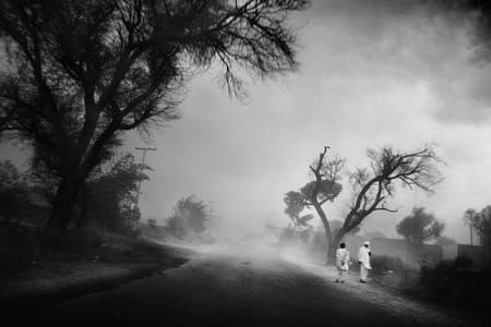 Artwork Title: Dust storm in the country, Islamabad