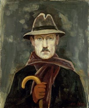 Artwork Title: Selbstbildnis im Winter (Self Portrait in Winter)
