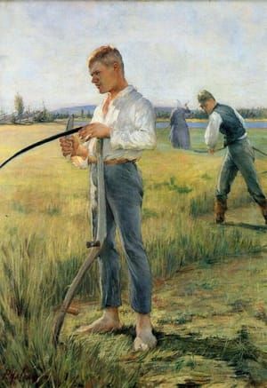 Artwork Title: Niittomiehet (The Hay Cutters)