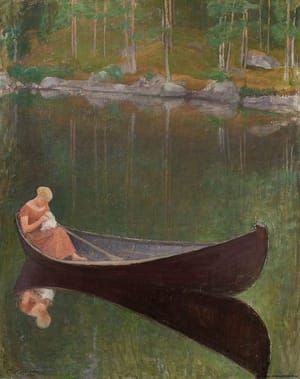 Artwork Title: Woman in a Boat
