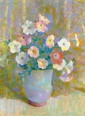 Artwork Title: Pink and White Petunias