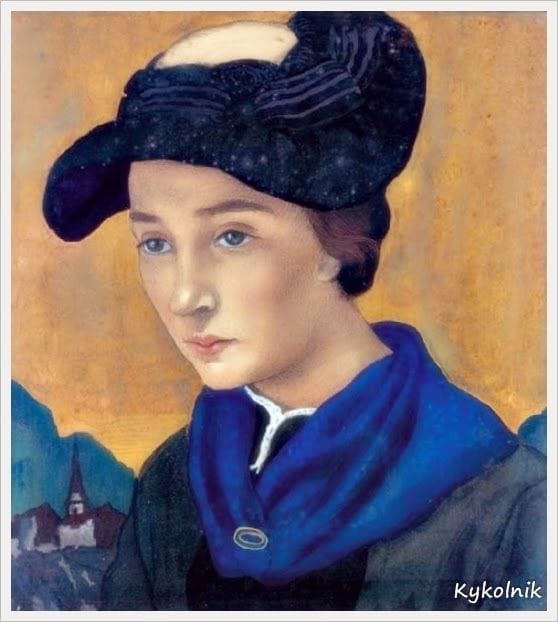 Artwork Title: Portrait of a woman with a red cap