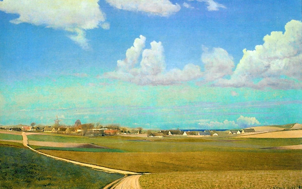 Artwork Title: Tidligt forår. Motiv ved Melby, Ordrupgaard (Early Spring. Scene by Melby, Ordrupgaard) 1901
