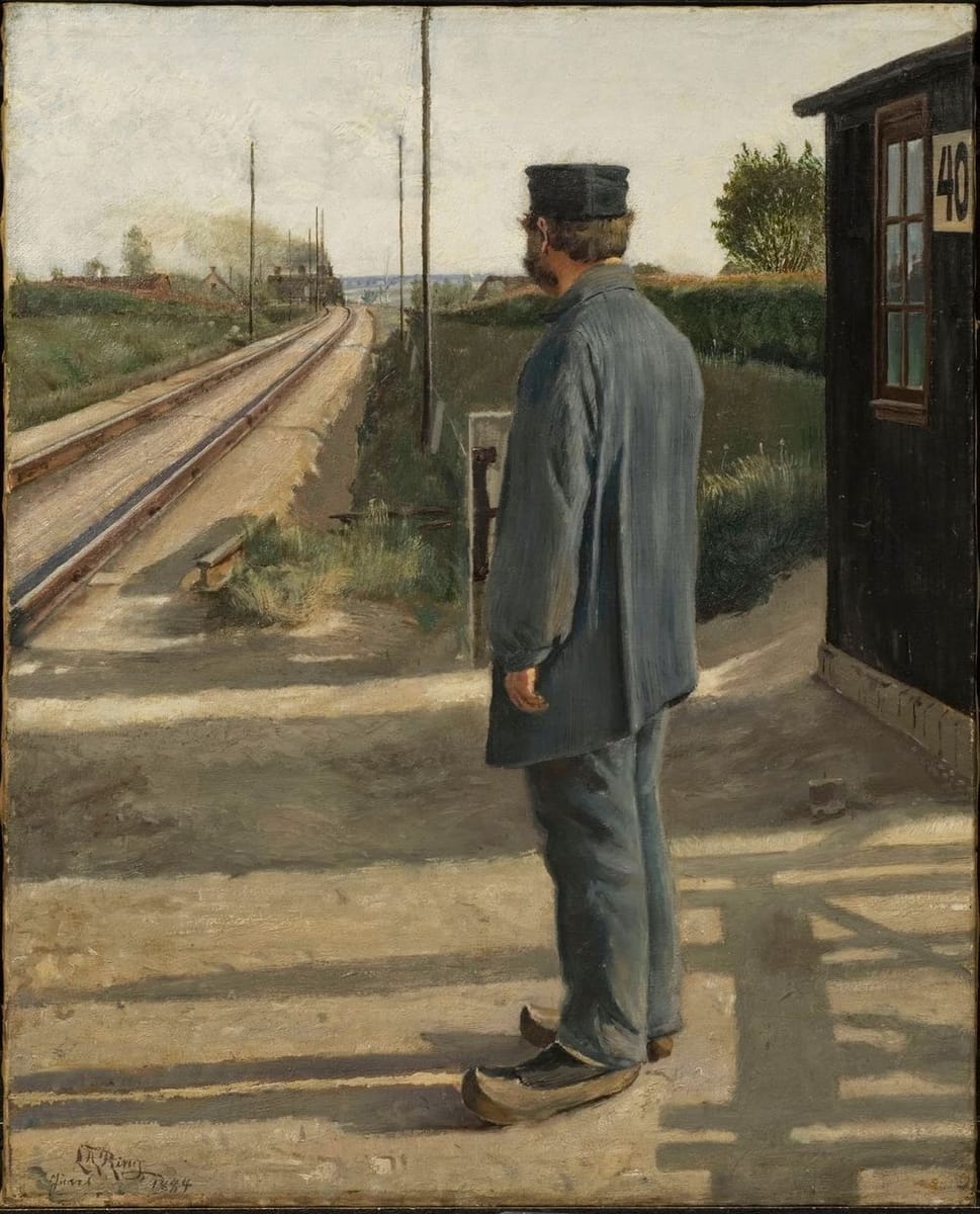 Artwork Title: The Railroad Guard / The Line Man (Banevogteren)