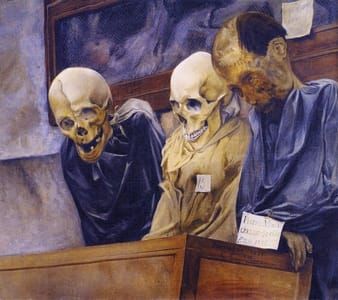 Artwork Title: Three Skeletons in the Capuchin Monastery near Palermo