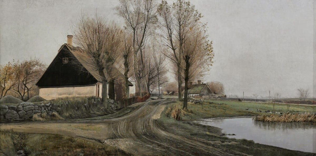 Artwork Title: Village street in Baldersbrønde